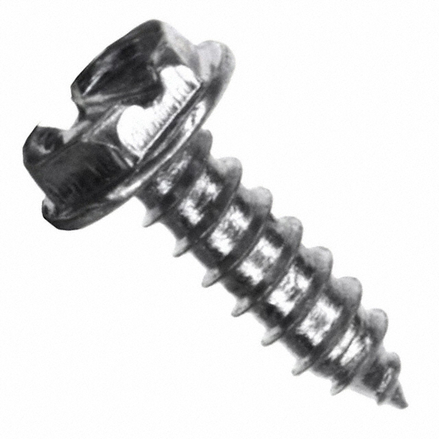 【4X3/8 HHSMS】SHEET METAL SCREW HEX SLOTTED #4